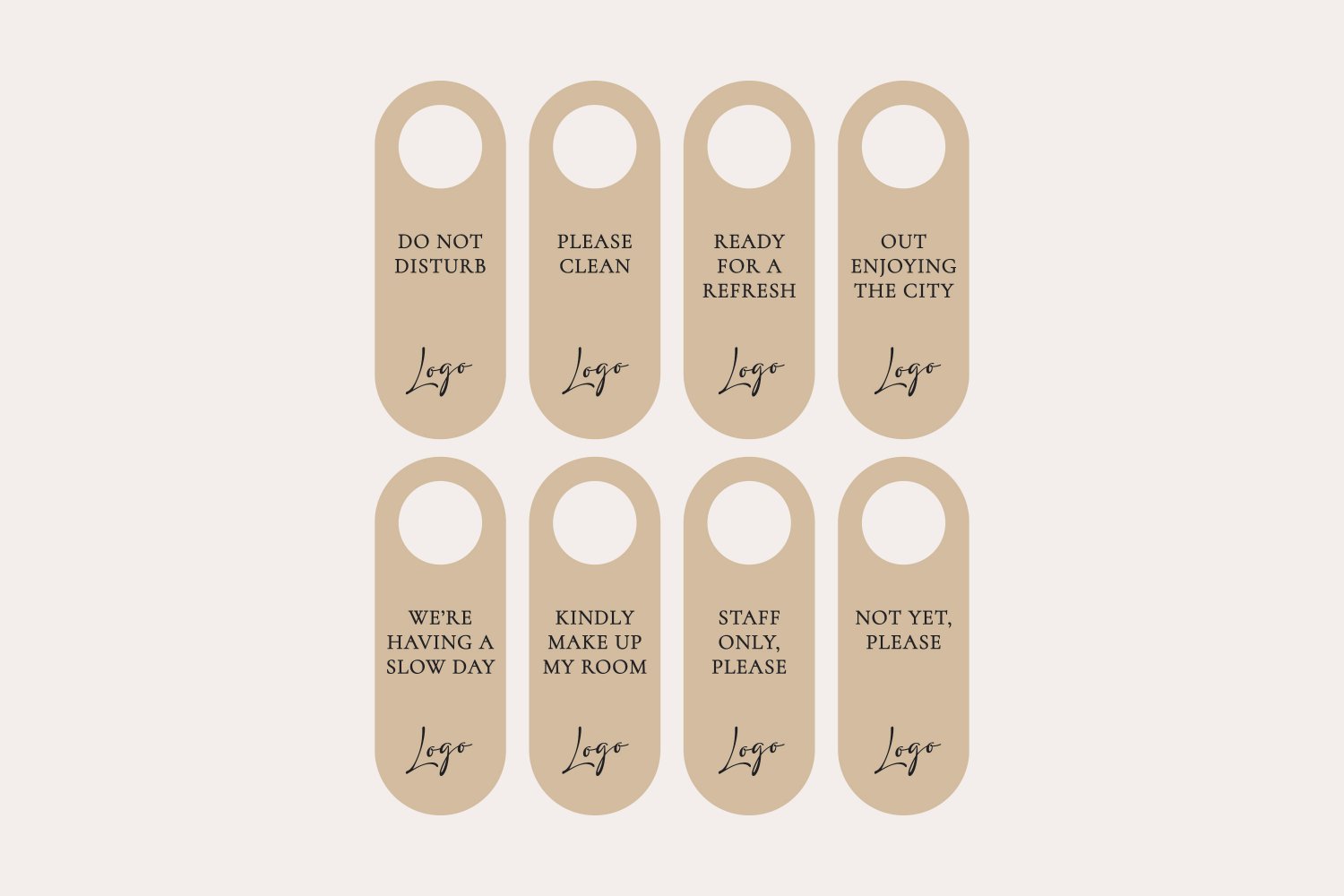 Dørhængere til hoteller i træ