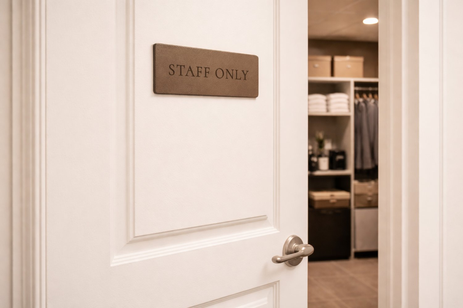 Dørskilte i læder til virksomheder