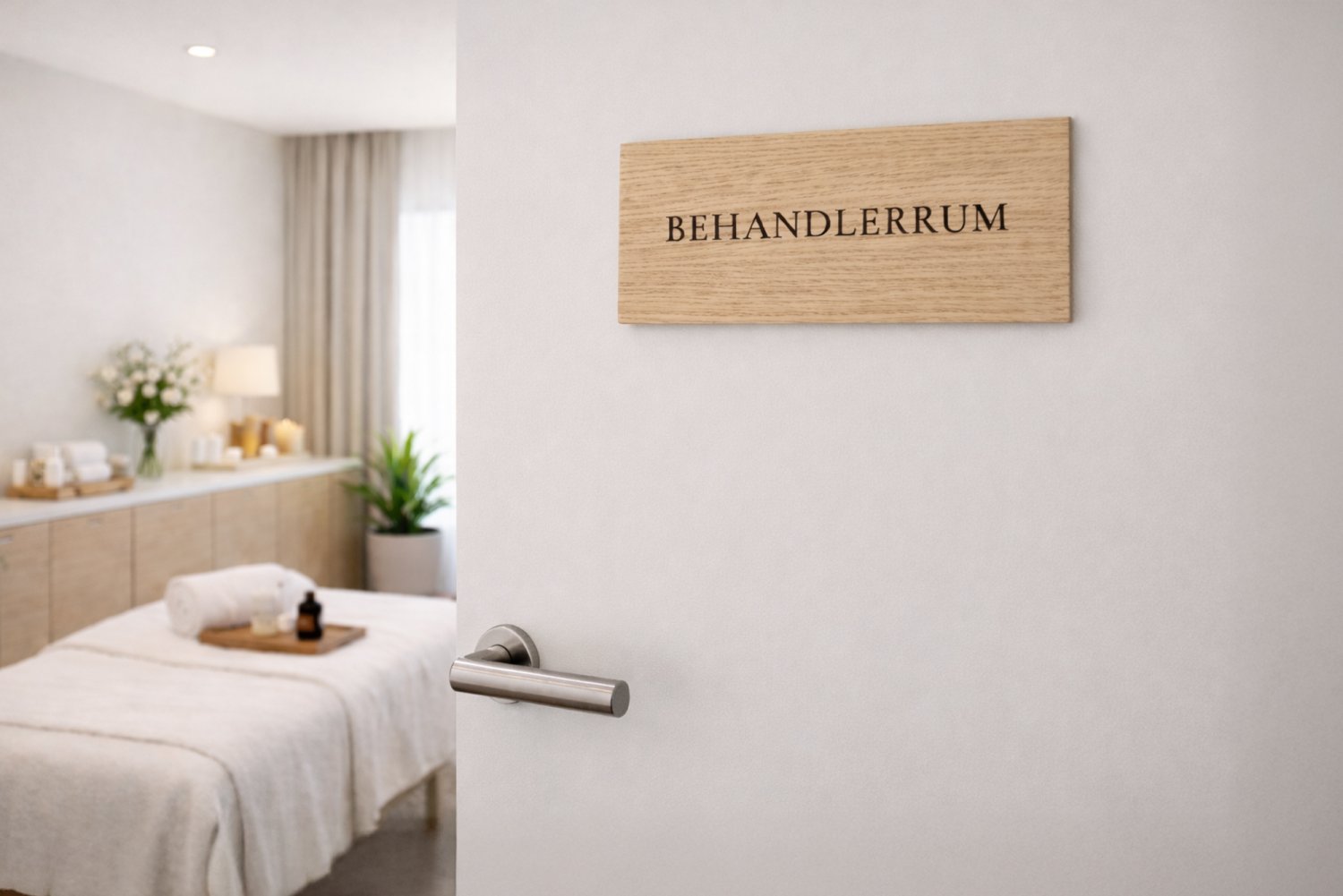 Dørskilte til virksomheder i træ