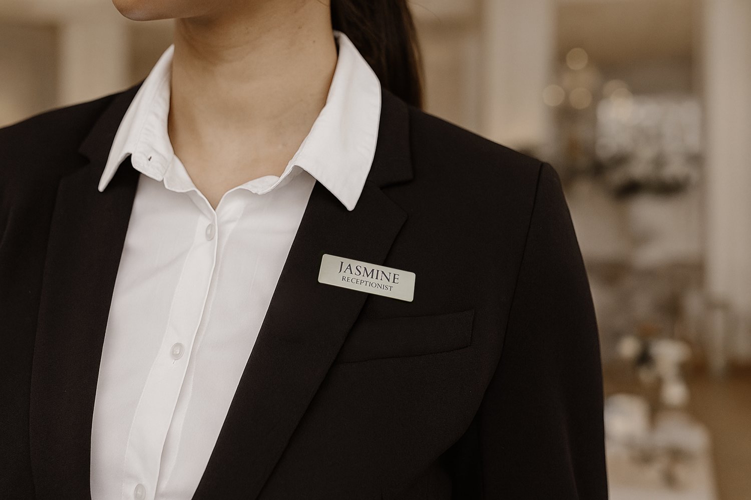 Personale navneskilte med magneter i rustfrit stål