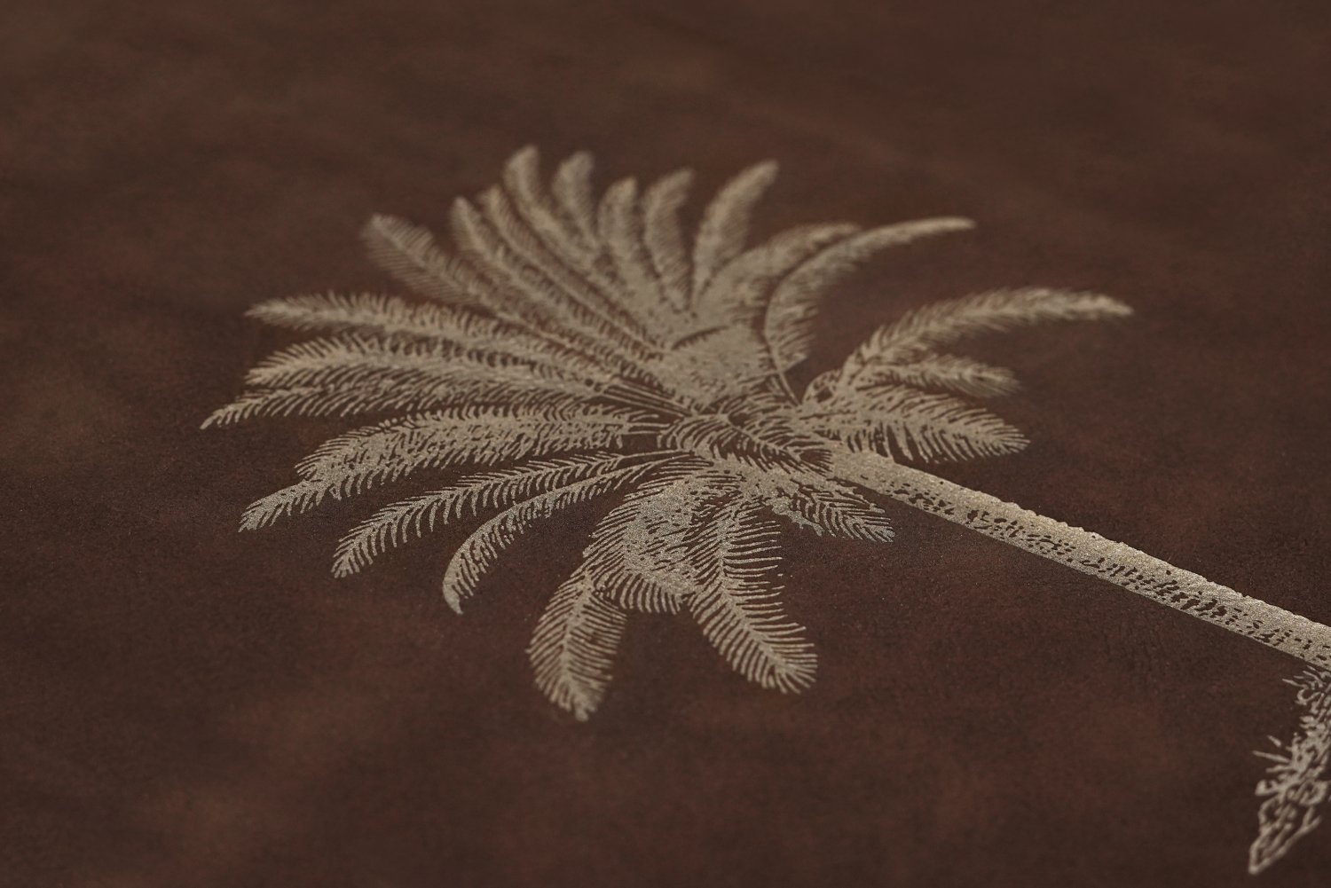 Art work i læder med illustrationer