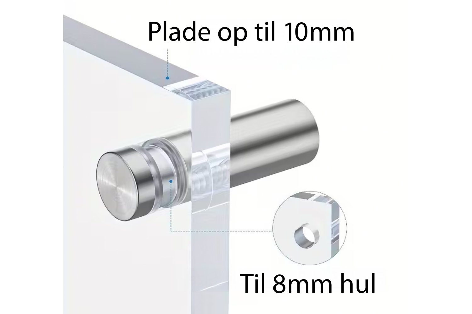 Skiltebeslag i stål