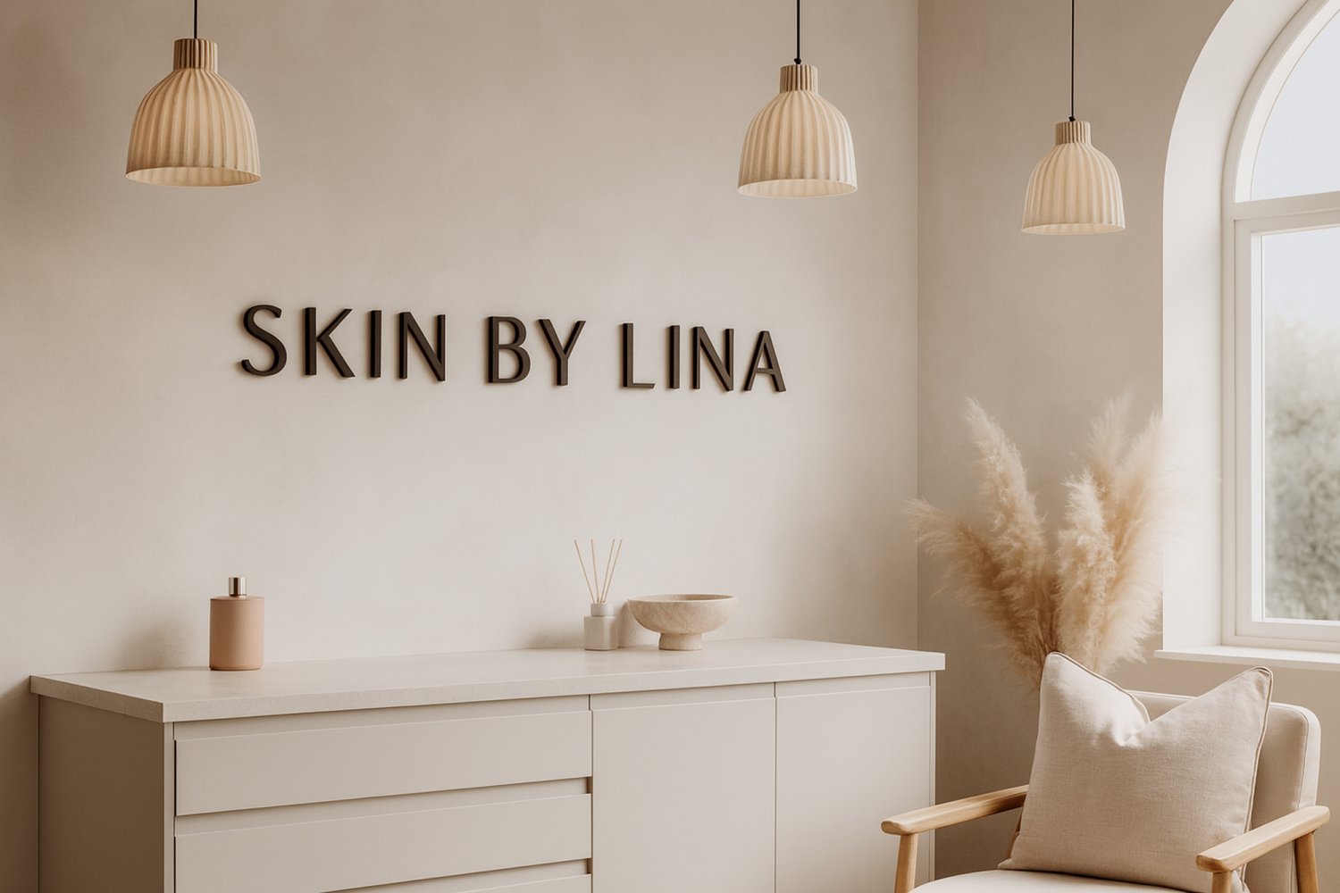 Udskårne sorte bogstaver til væg