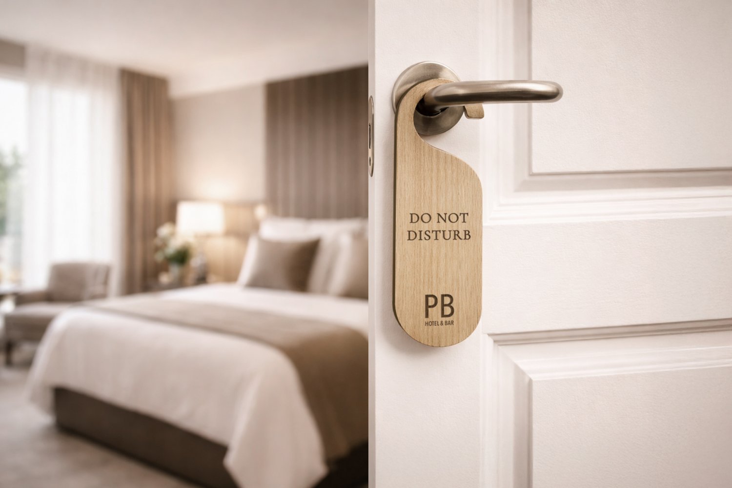 Dørhængere til hoteller i træ