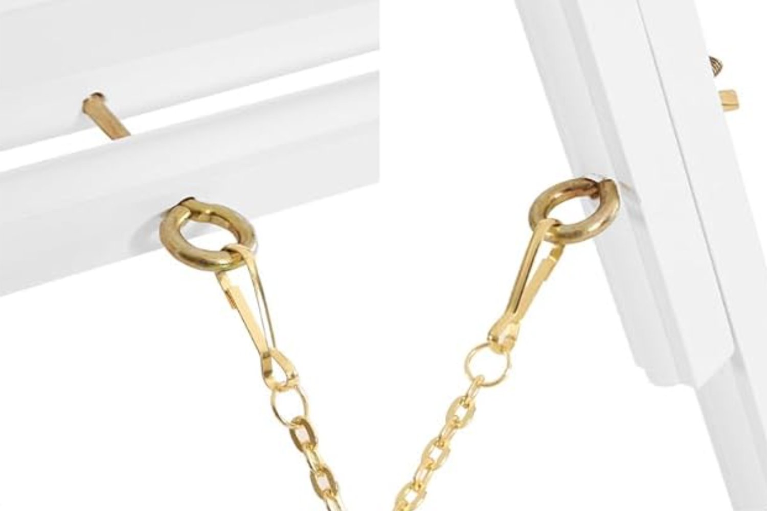 Hvidt staffeli i træ