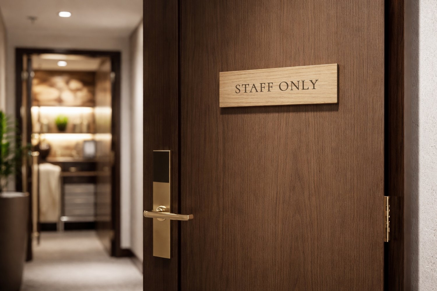 Dørskilte i træ til virksomheder