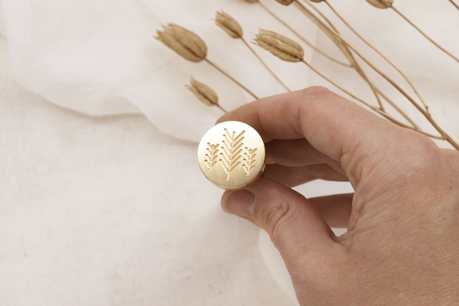 Laksegl stempel med eget logo